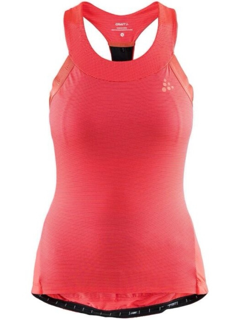 Craft bike shirt size small Coral Racerback Athletic Tank HALE GLOW